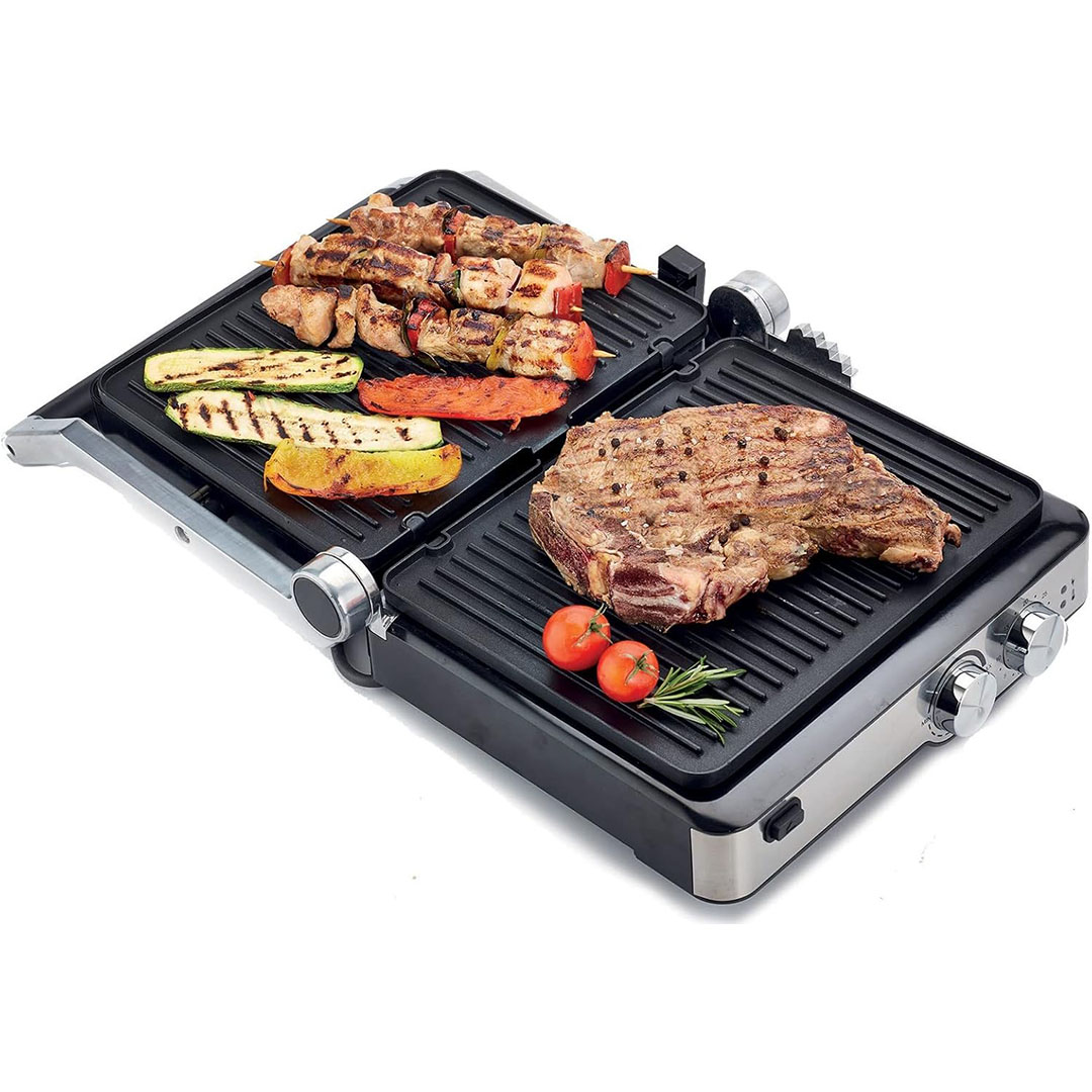 شواية كهربائية قابلة للفرد من كينوود - 2000 وات - 3 أوضاع - HGM80.000SS