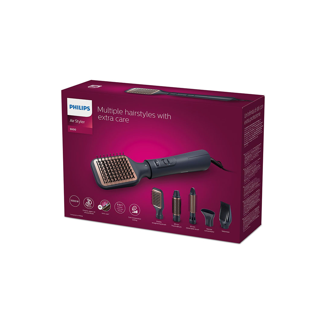 فرشاة إستشوار من فيليبس - أسود - BHA530