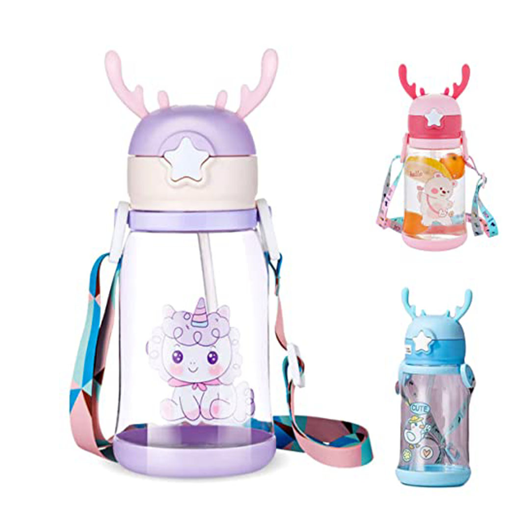 كوب مياه للأطفال مع شفاط – بنفسجي