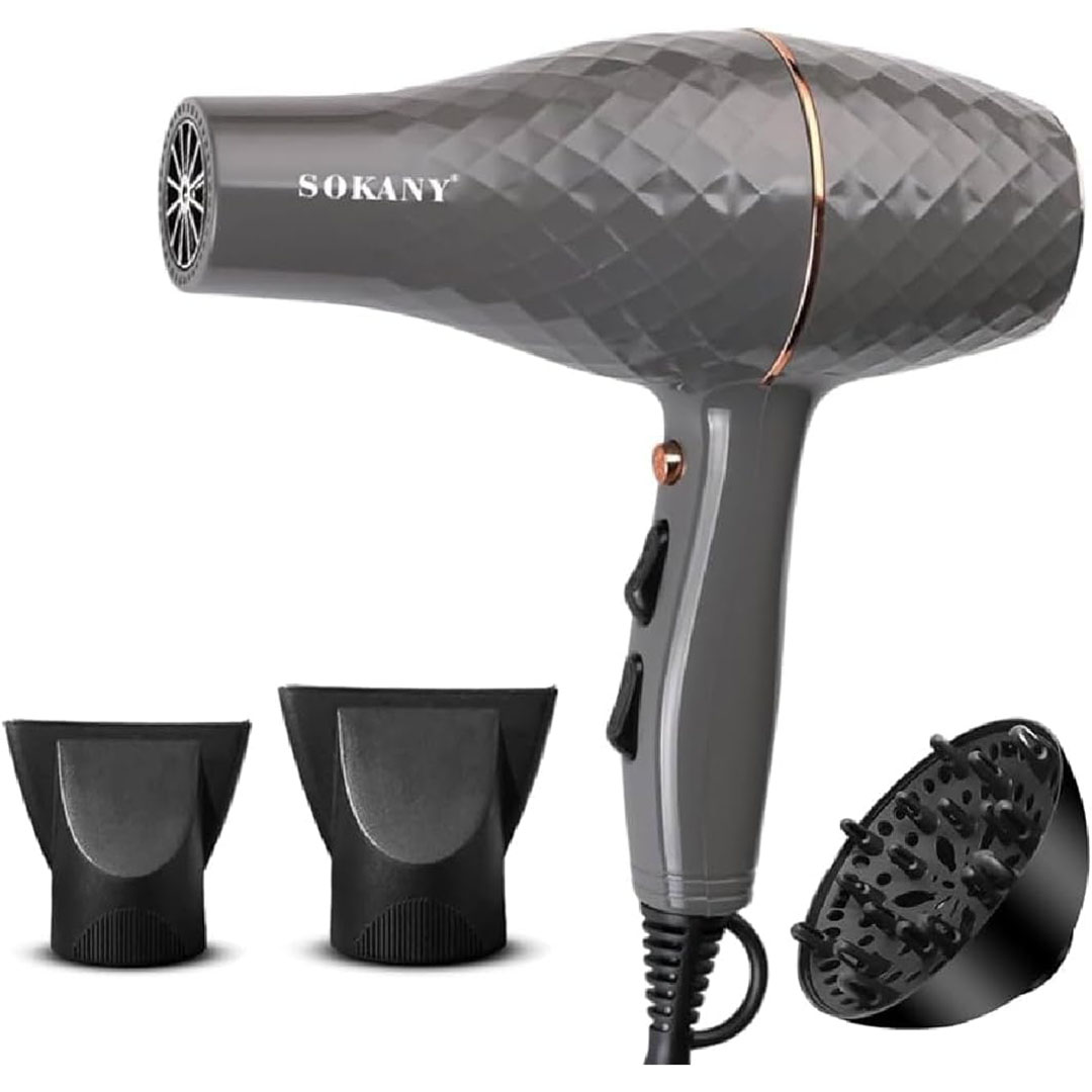 مجفف شعر سوكاني - 3300 وات - رمادي - SK-2224