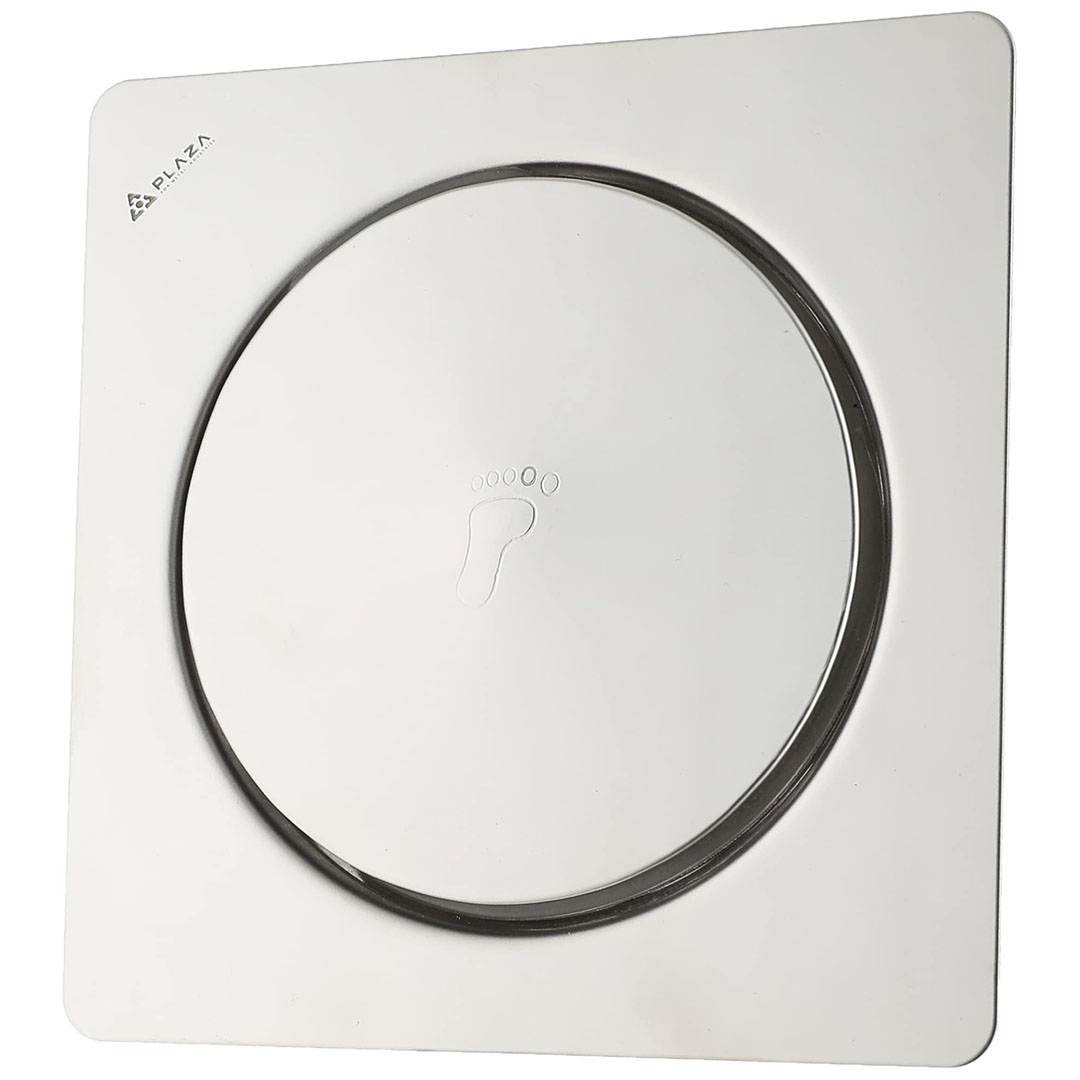 بلاعة ارضية ستانلس تاتش 15 * 15 - فضي