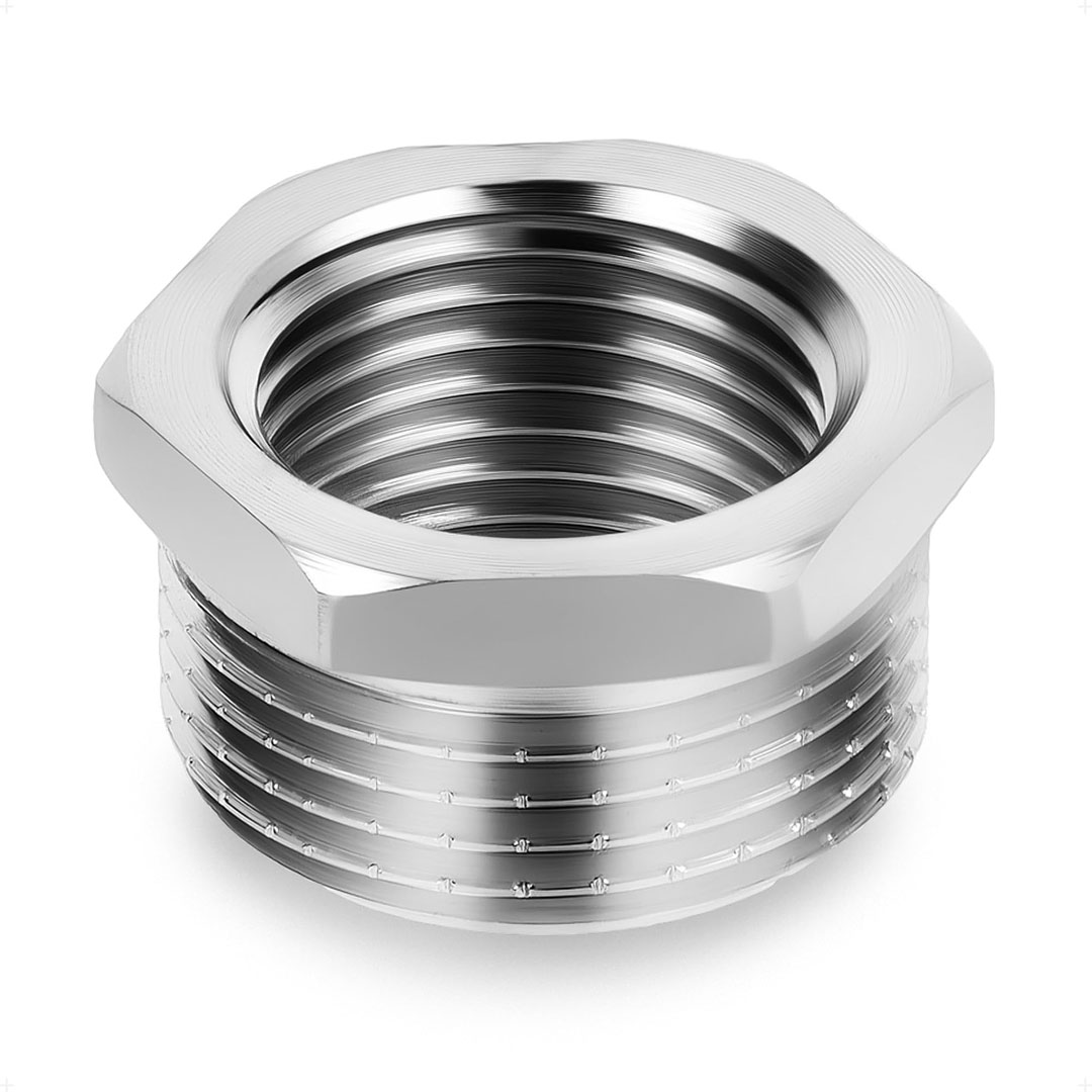 جلبة توصيل3/4* 1/2 كروم - فضي