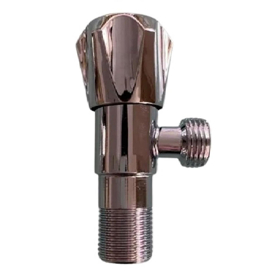 محبس زاوية 1 مخرج ستانلس ستيل - فضي