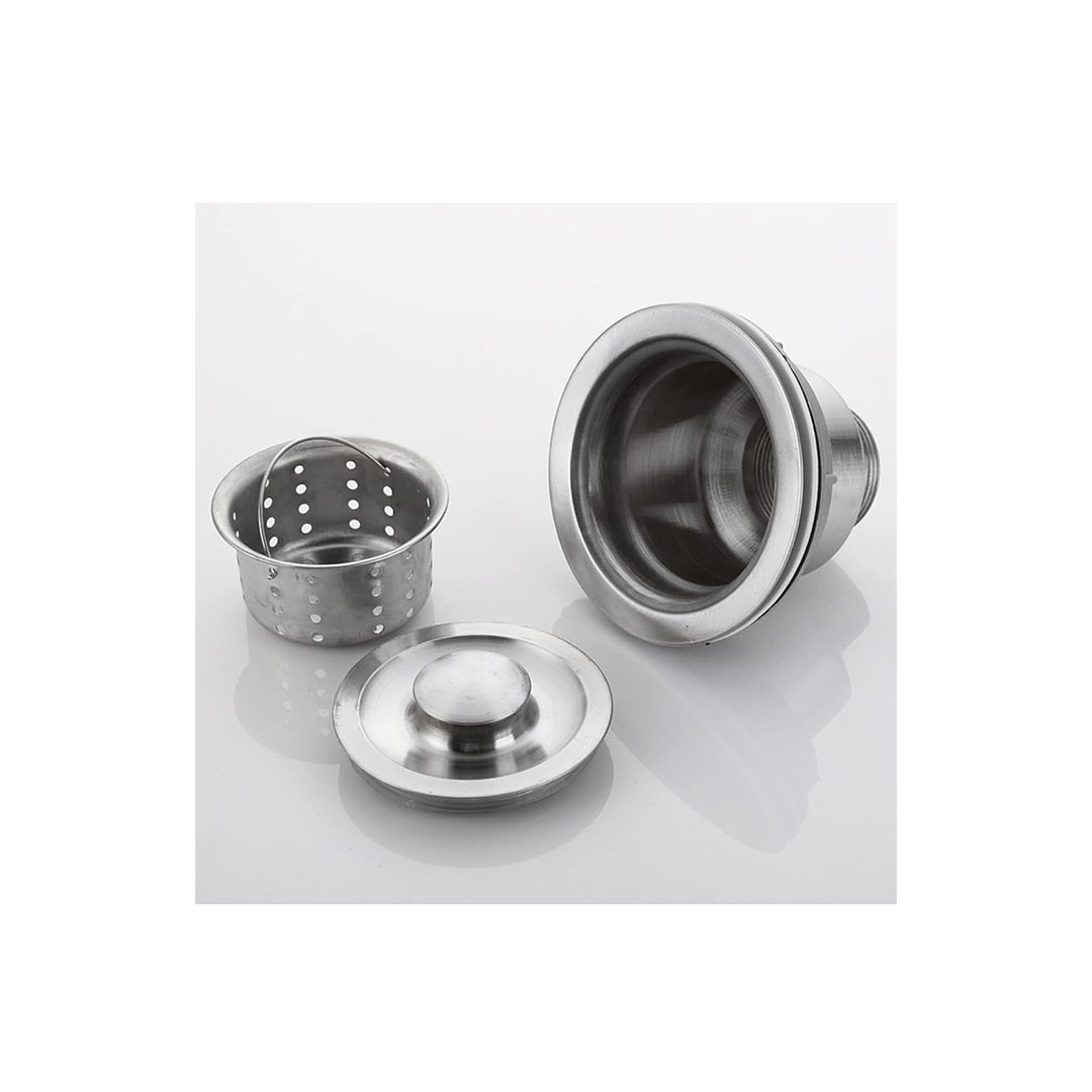 صرف حوض ستانلس ستيل - 3 بوصة - فضي