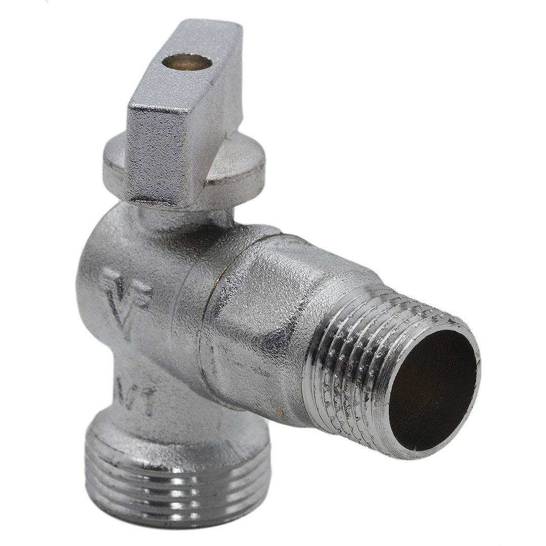 حنفية غسالة بدون فلتر كروم - فضي