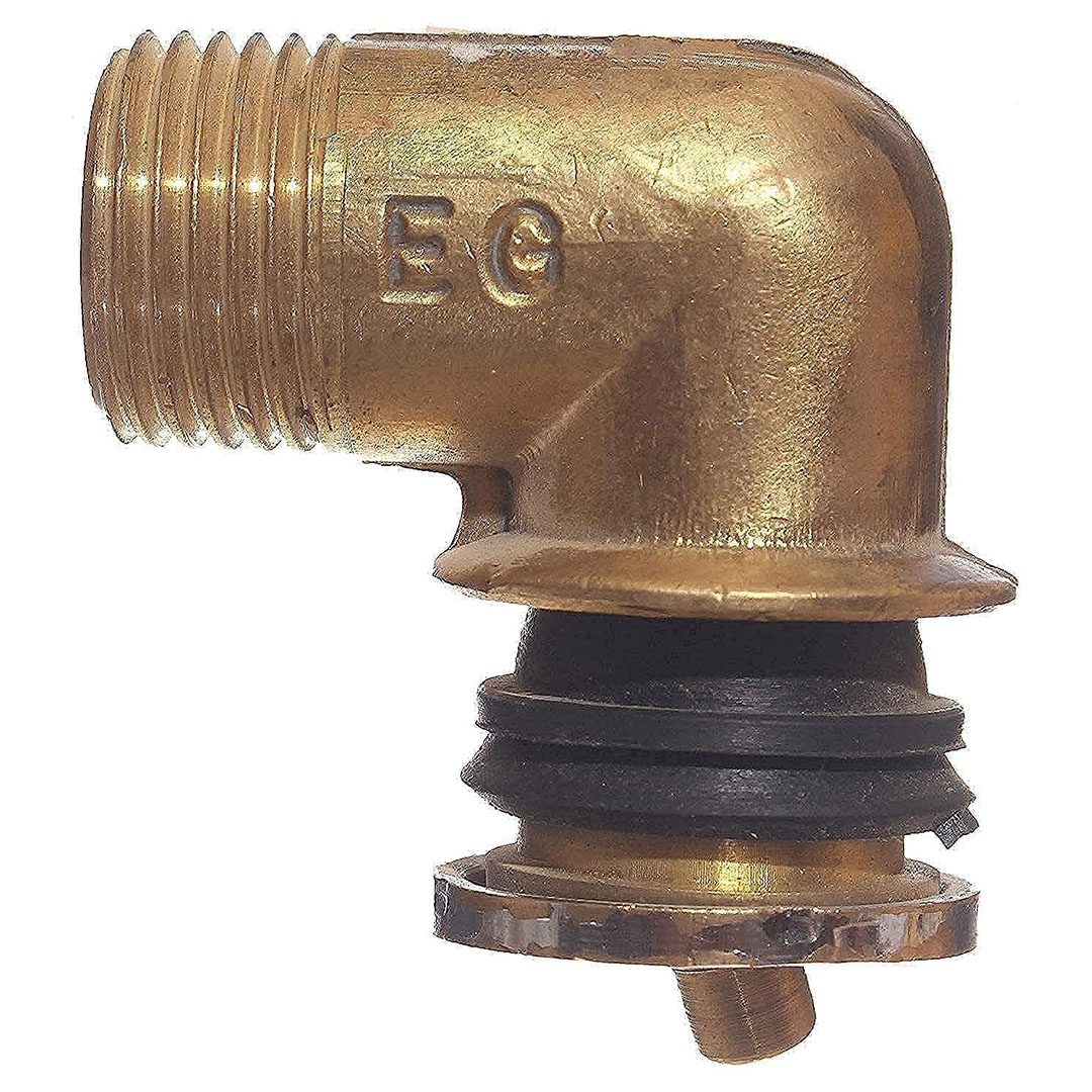 كوع شطاف داخلي نحاس - ذهبي