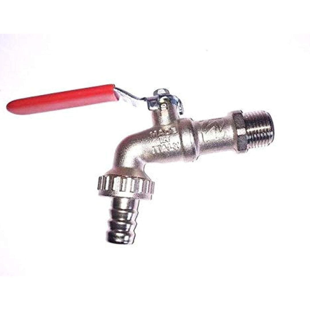 حنفية بلية 2/1 بوصة نحاس - فضي