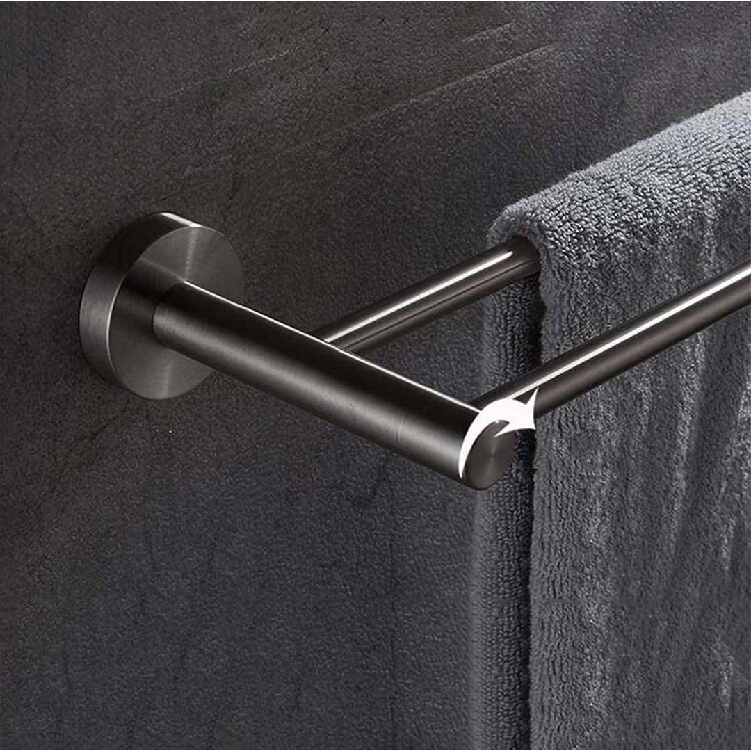 رف للفوط ستانلس ستيل - 70 سم - فضي