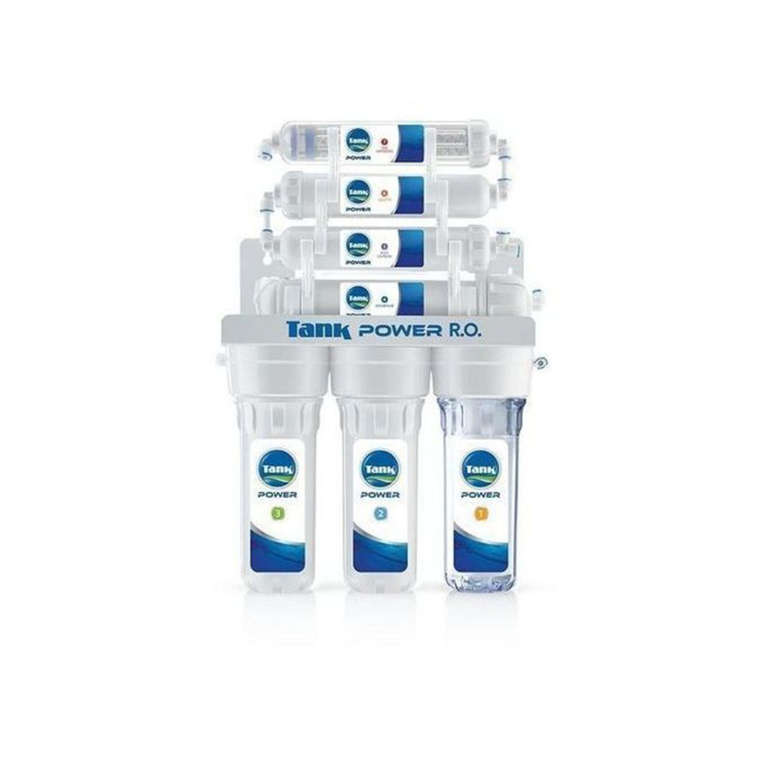 فلتر تانك مياه RO باور - 7 مراحل - أبيض