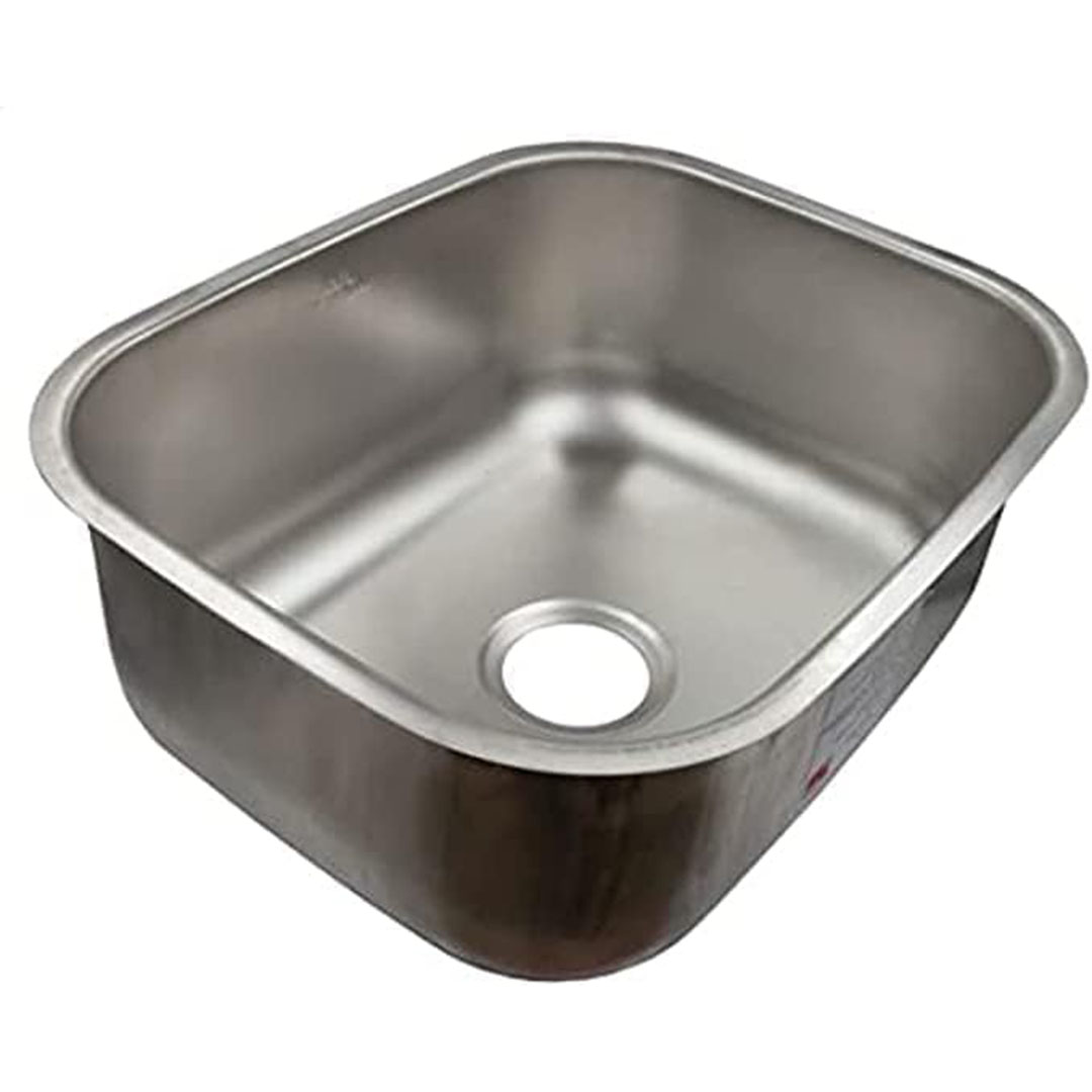 حوض ستانلس ستيل للمطبخ - 38x48 سم - فضي