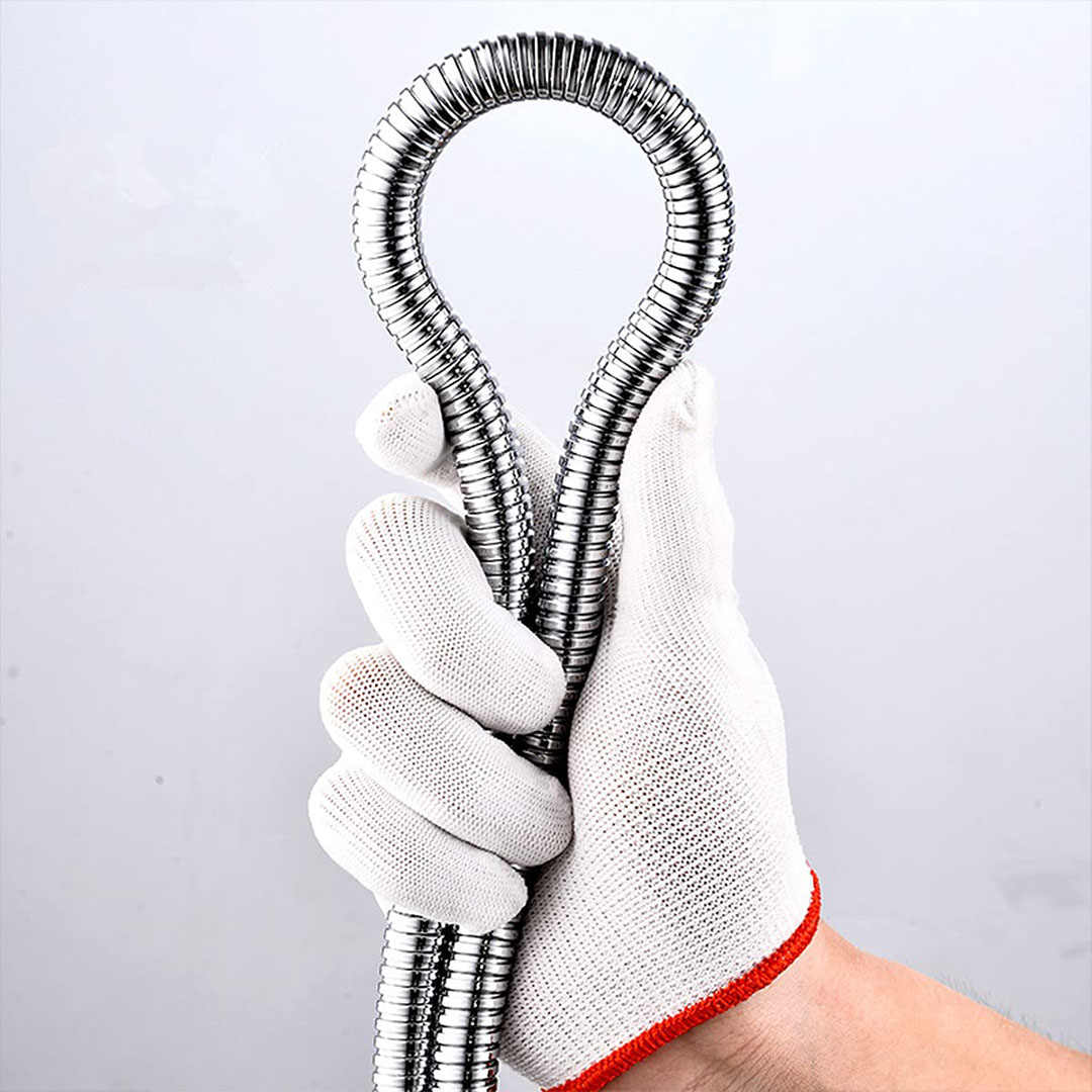 طقم دش سماعة بلاستيك - 3 قطع - فضي