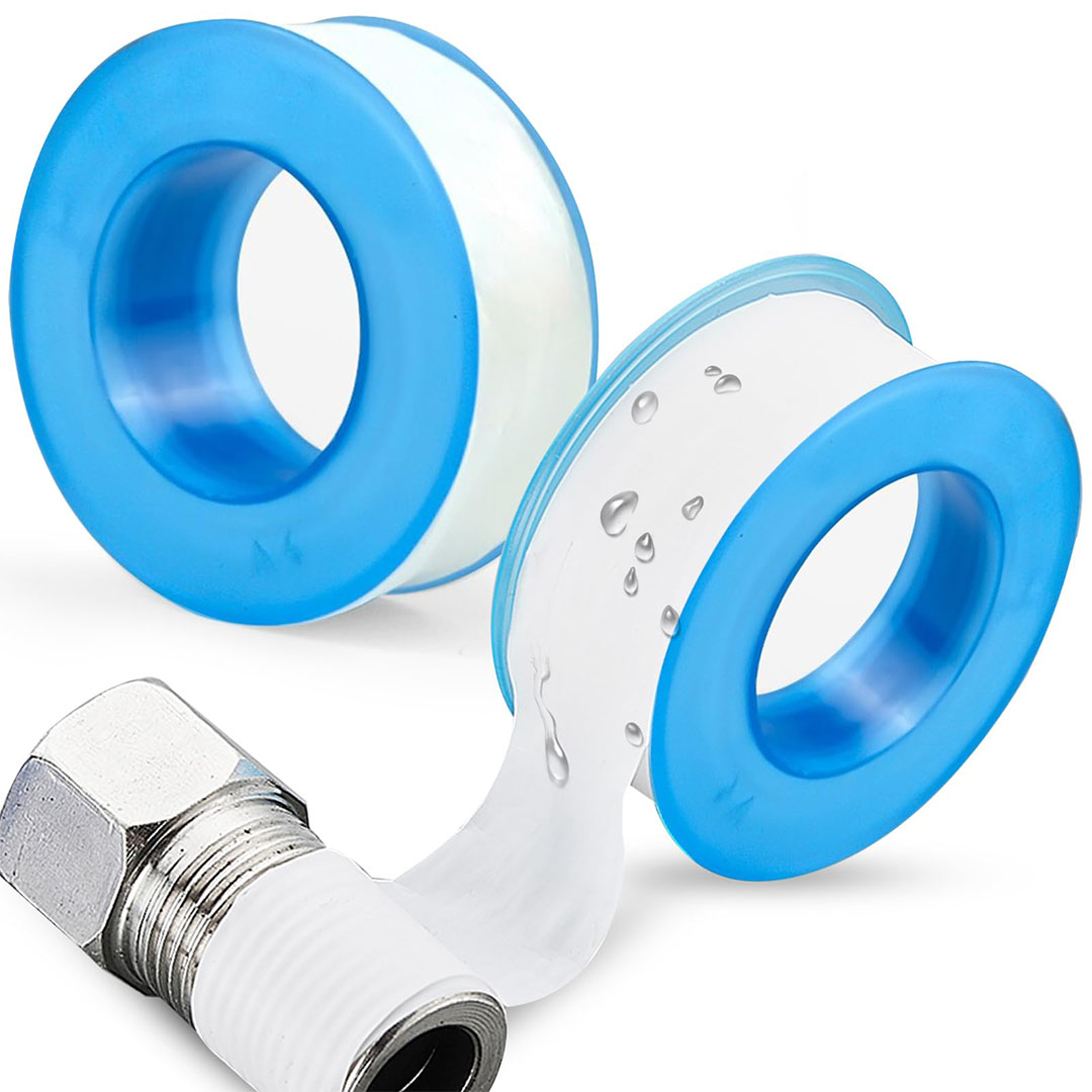 شريط تيفلون مانع للتسرب - 2 قطعة - أبيض