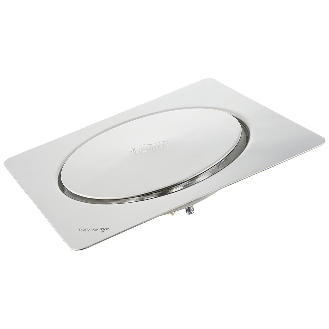 بلاعة ارضية ستانلس تاتش 15 * 15 - فضي