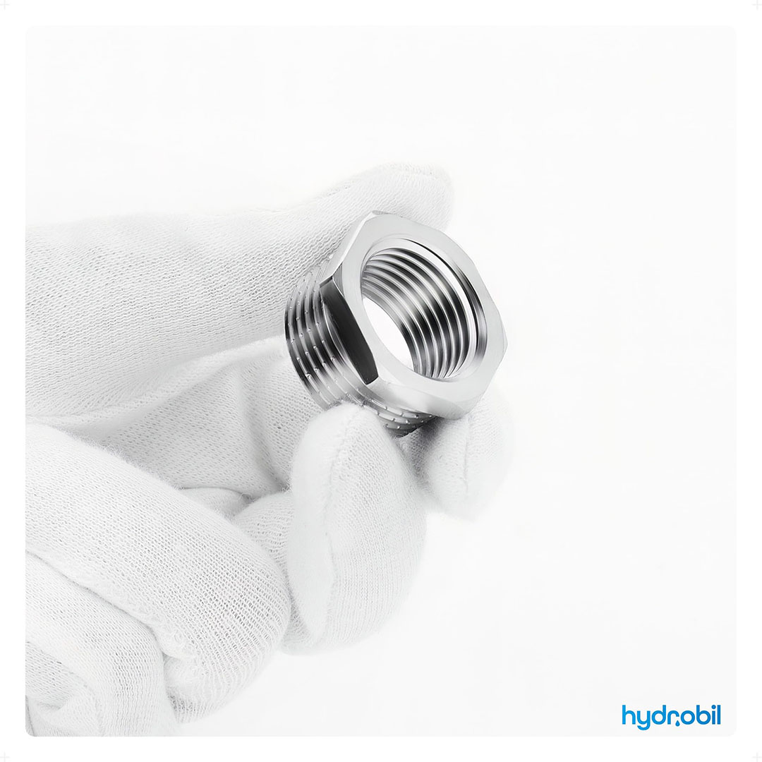 جلبة توصيل3/4* 1/2 كروم - فضي