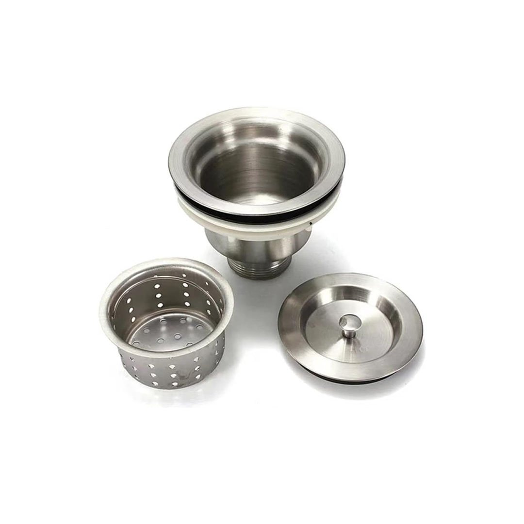 صرف حوض ستانلس ستيل - 3 بوصة - فضي