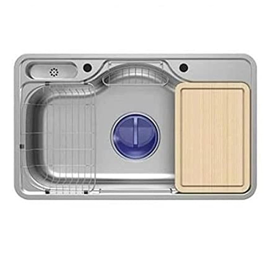 حوض مطبخ تركي ستانلس ستيل 85 * 50 سم - فضي