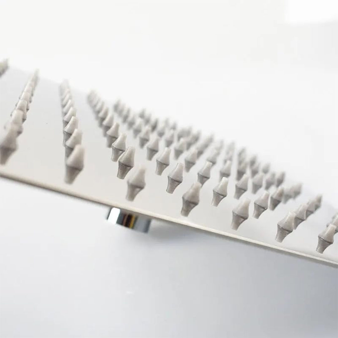 طبق دش مربع ستانلس ستيل - 25*25 - فضي