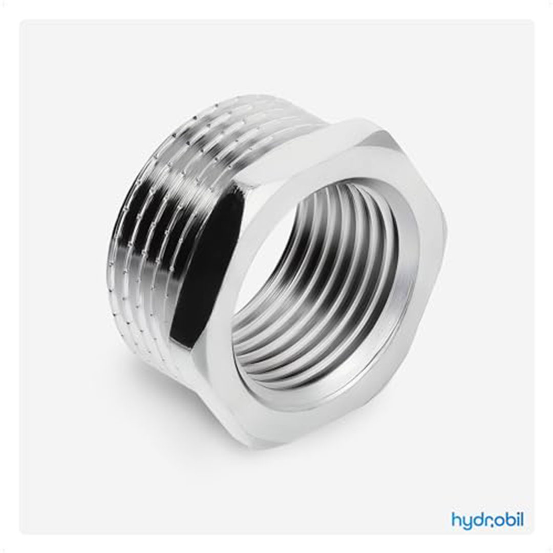 جلبة توصيل3/4* 1/2 كروم - فضي