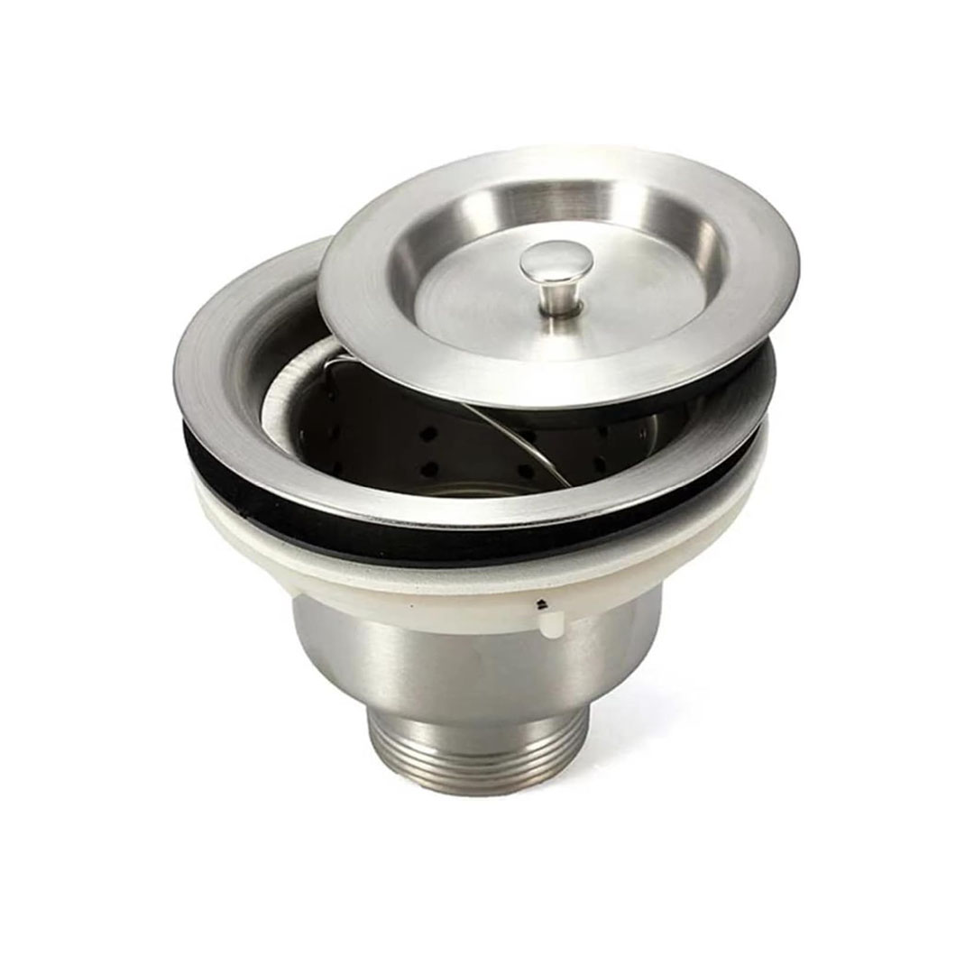 صرف حوض ستانلس ستيل - 3 بوصة - فضي