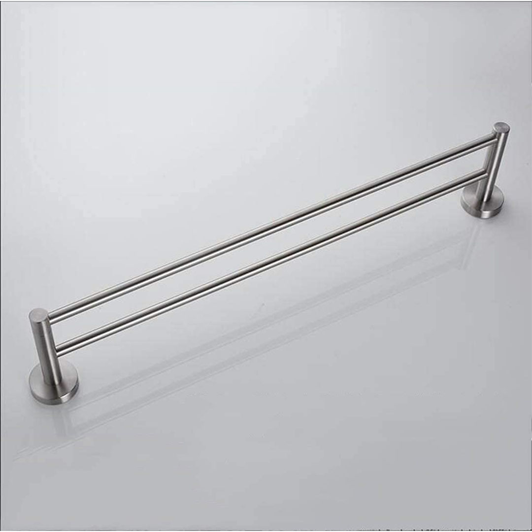 رف للفوط ستانلس ستيل - 70 سم - فضي