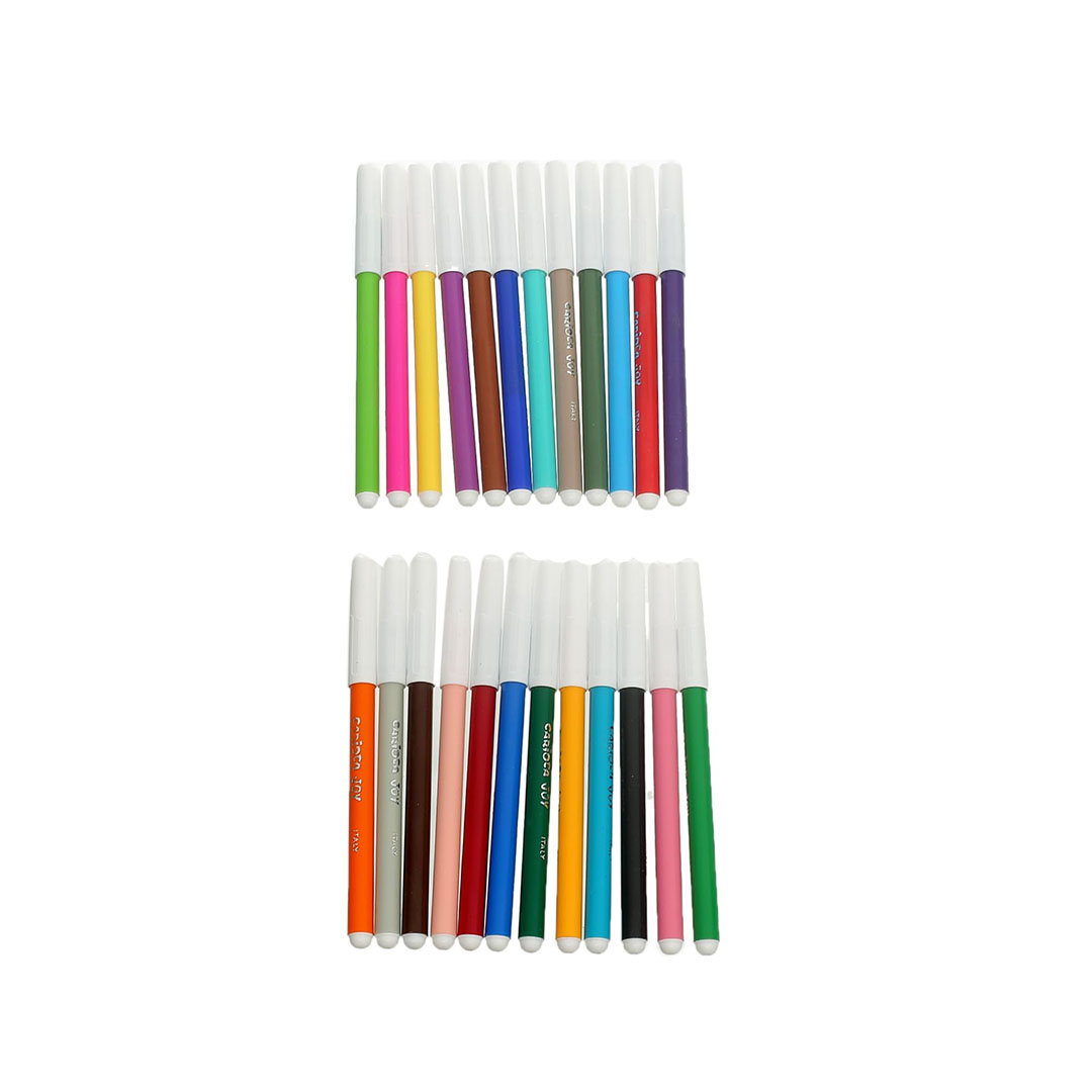 أقلام ألوان قابة للغسيل - 24 لون - متعددة الالوان
