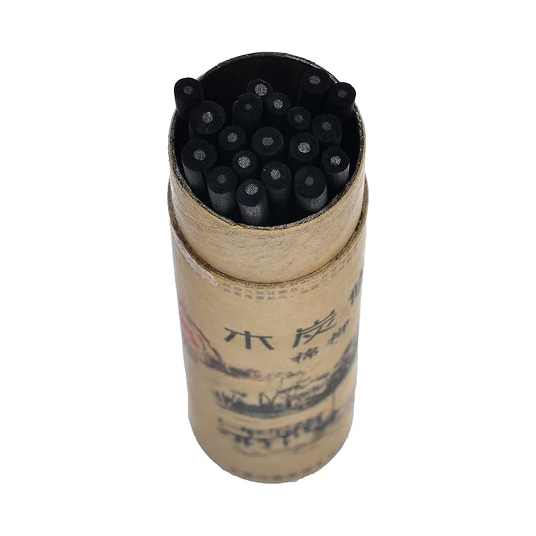 مجموعة أقلام فحم - 20 قطعة -أسود