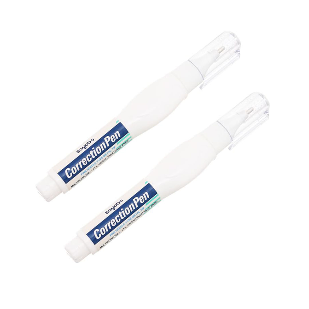 قلم تصحيح - قطعتين - أبيض