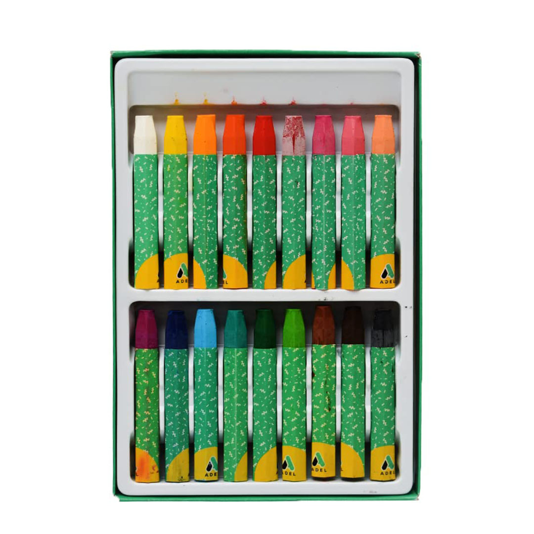 الوان باستيل مع فرشاة - 18 لون - الوان متعددة