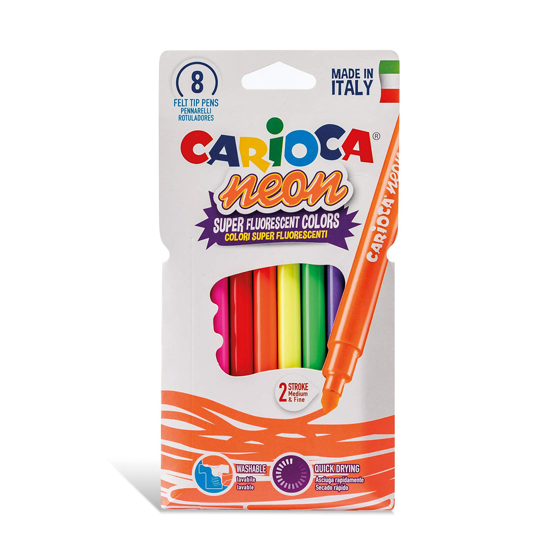 مجموعة أقلام تلوين - 8 قطع - متعددة الالوان