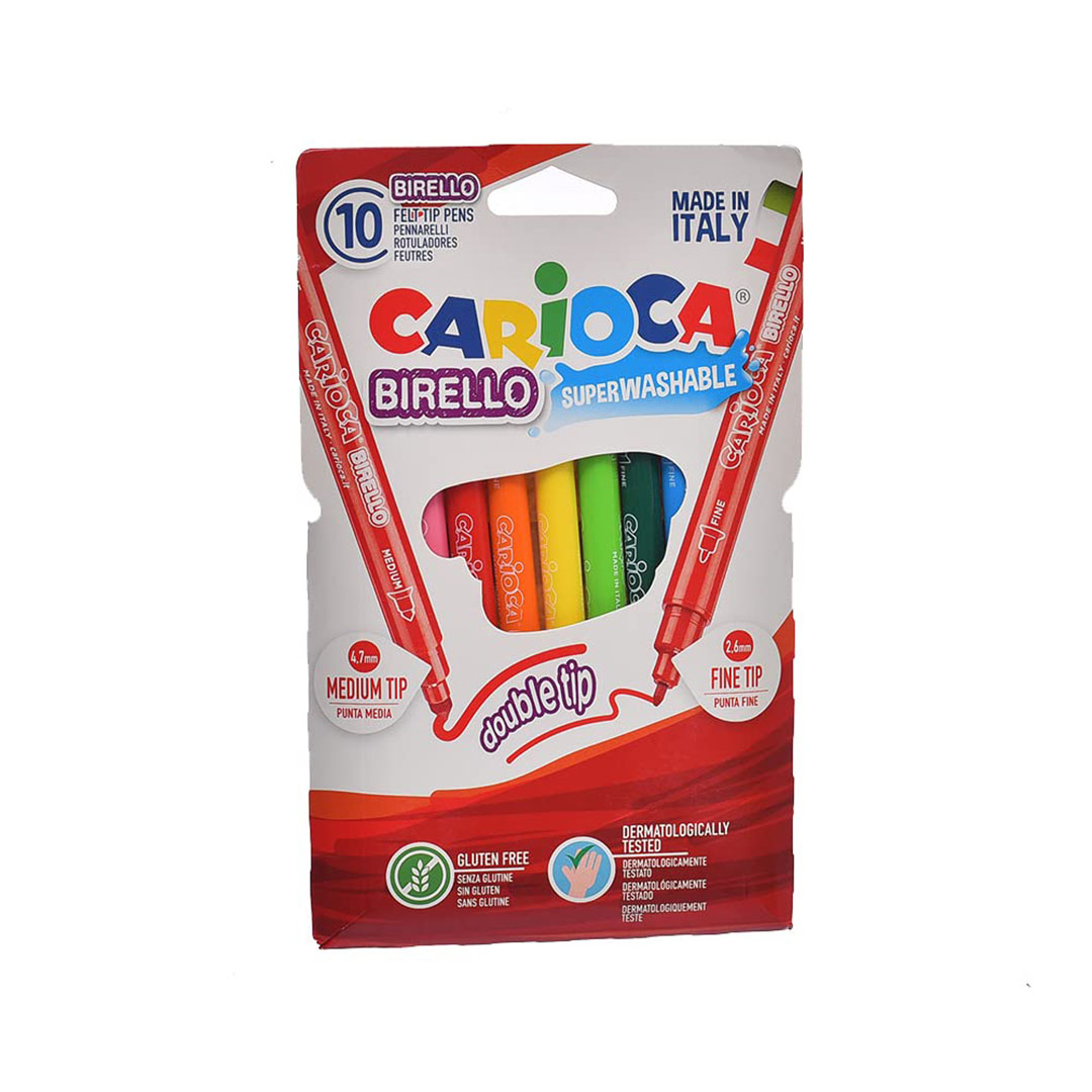 الوان مزدوجة مع بطاقتين 3D للتلوين - 10 قطع