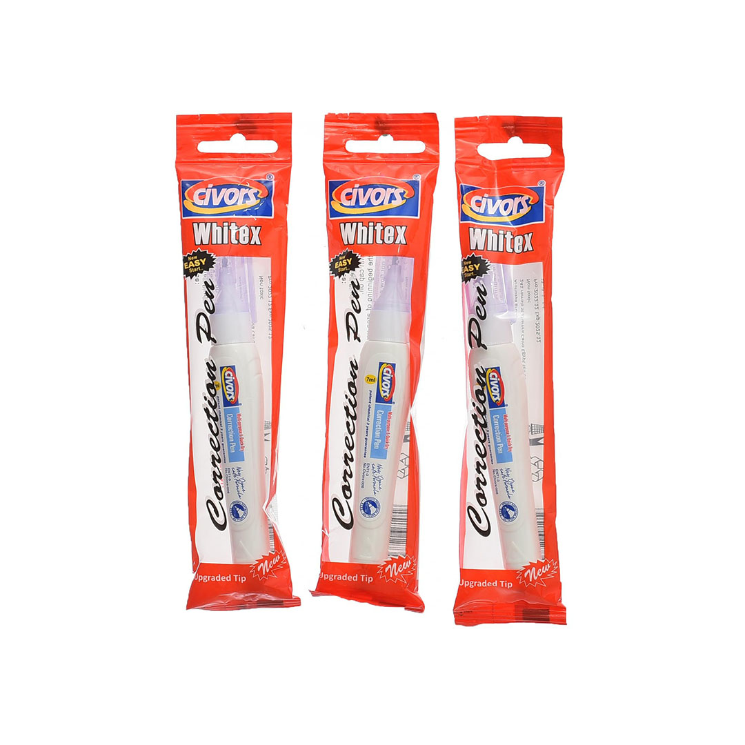 -006 قلم كوريكتور - 3 قطع - 7 مللي