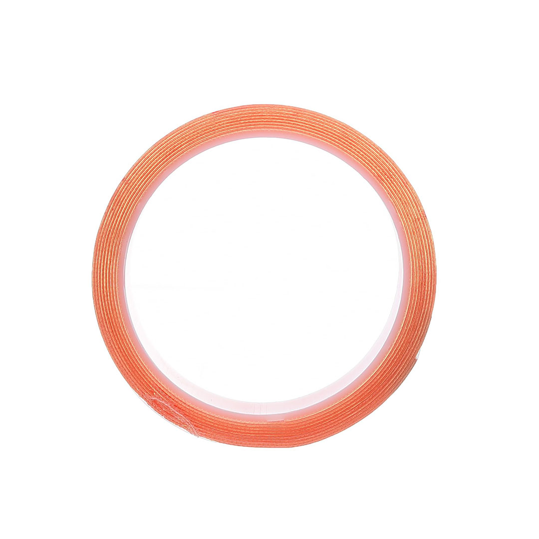 شريط لاصق جيلاتيني شبكي 19 ملم * 2.5 متر- 6 قطع - برتقالي