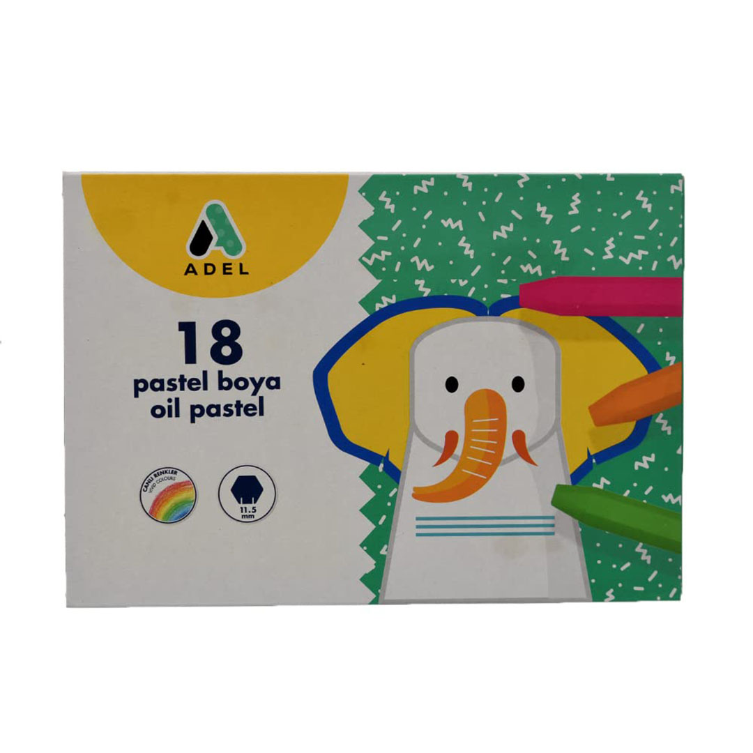 الوان باستيل مع فرشاة - 18 لون - الوان متعددة