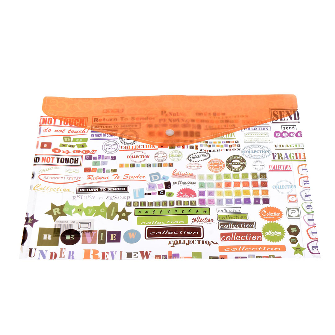 حافظة ورق مطبوع - 4 قطع - متعددة الالوان