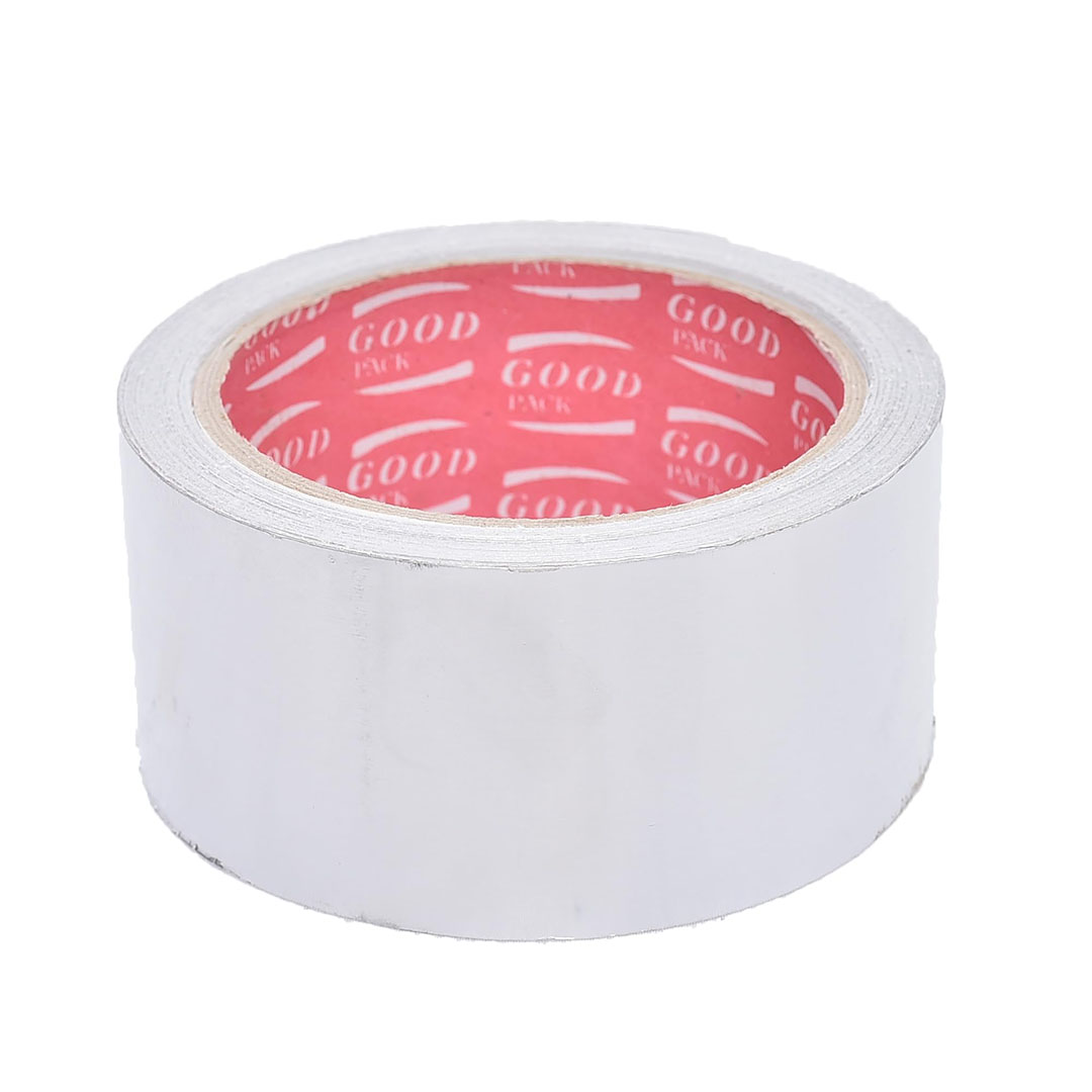 شريط لاصق مقاوم للحرارة ومقاوم للماء- 4.8 سم * 20 سم - 6 قطع - فضي