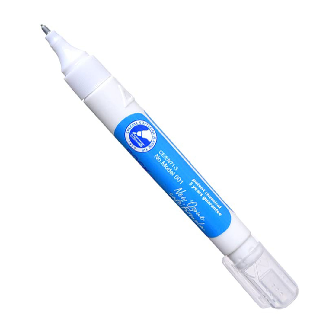 قلم كوريكتور سن معدن - 2 قطعة - أبيض