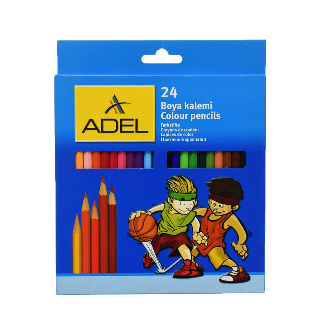 الوان خشب من عادل - 24 قطعة