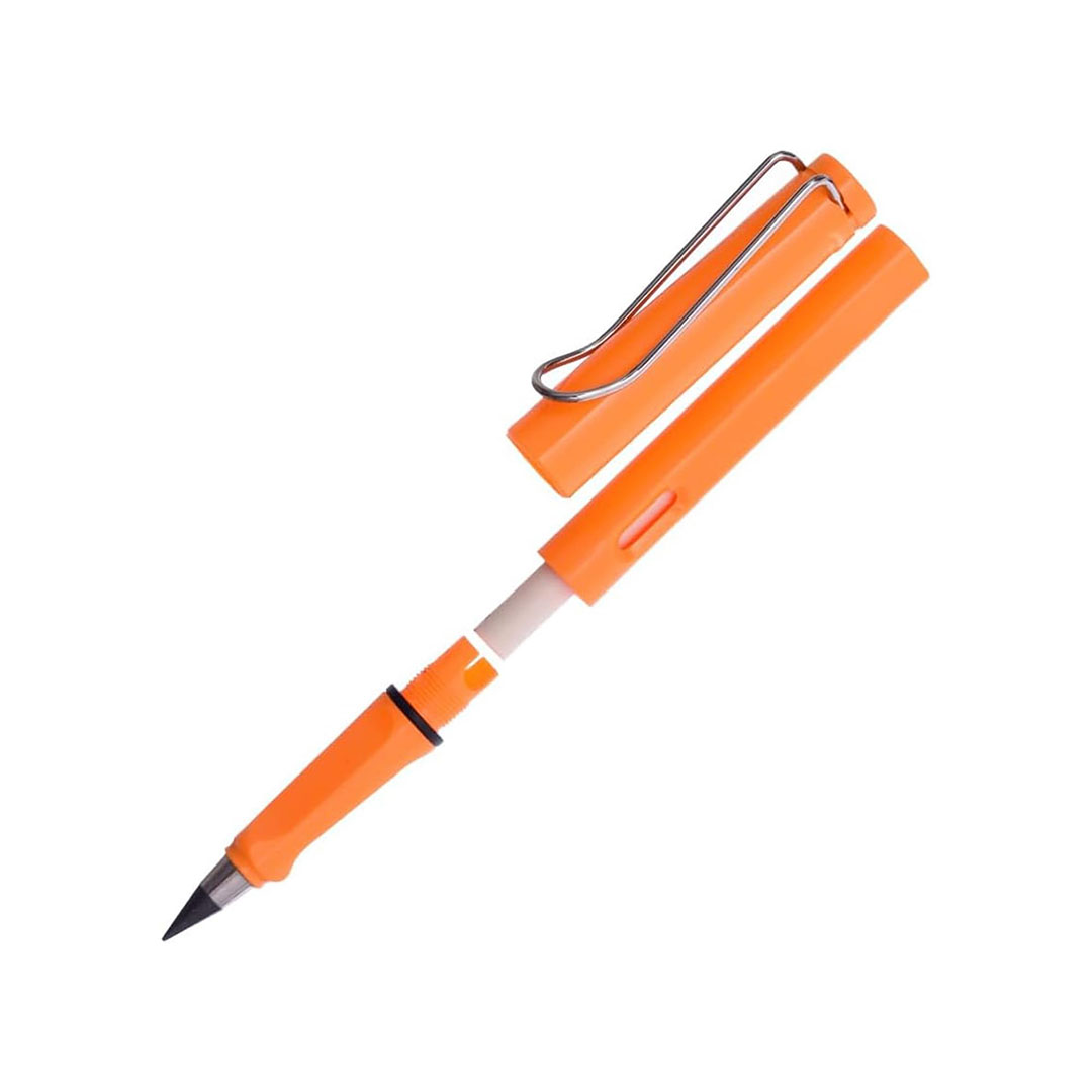 قلم رصاص - وقابل لإعادة الاستخدام - برتقالي