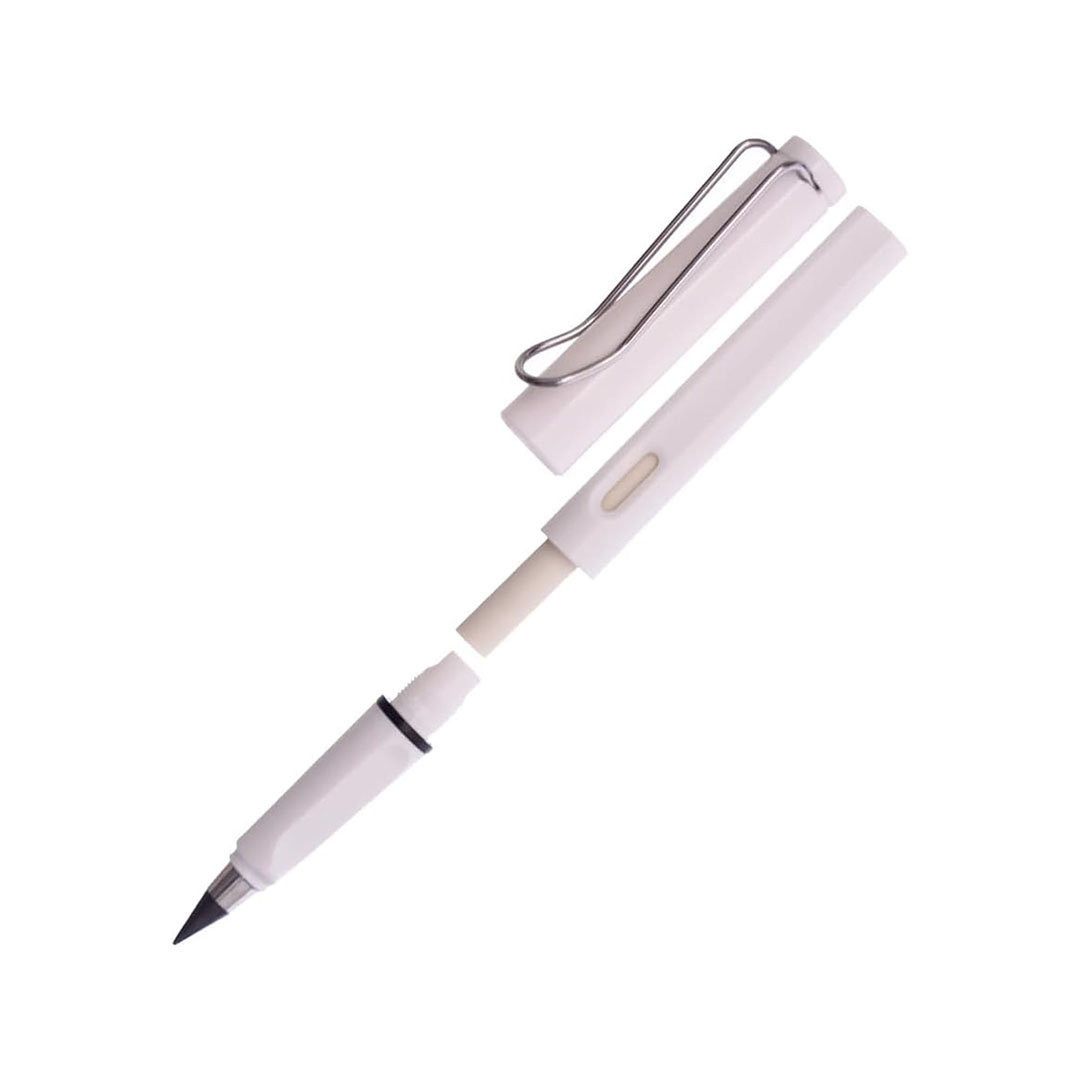 قلم رصاص - وقابل لإعادة الاستخدام - أبيض