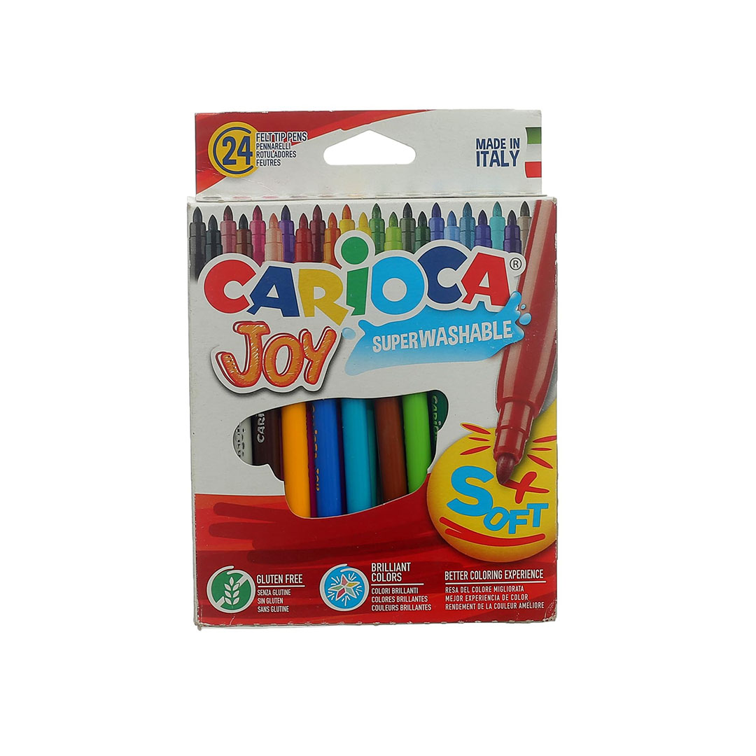 أقلام ألوان قابة للغسيل - 24 لون - متعددة الالوان