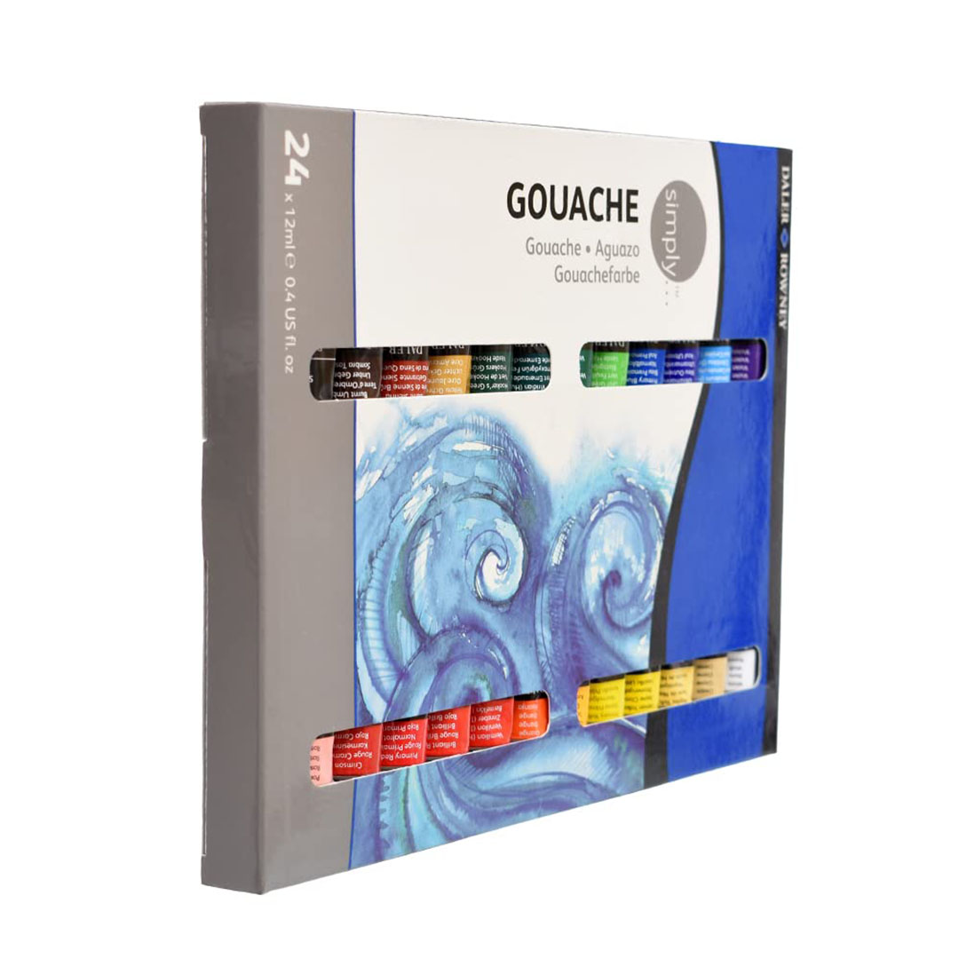 طقم الوان جواش - 12 مل - 24 لون - متعدد الألوان