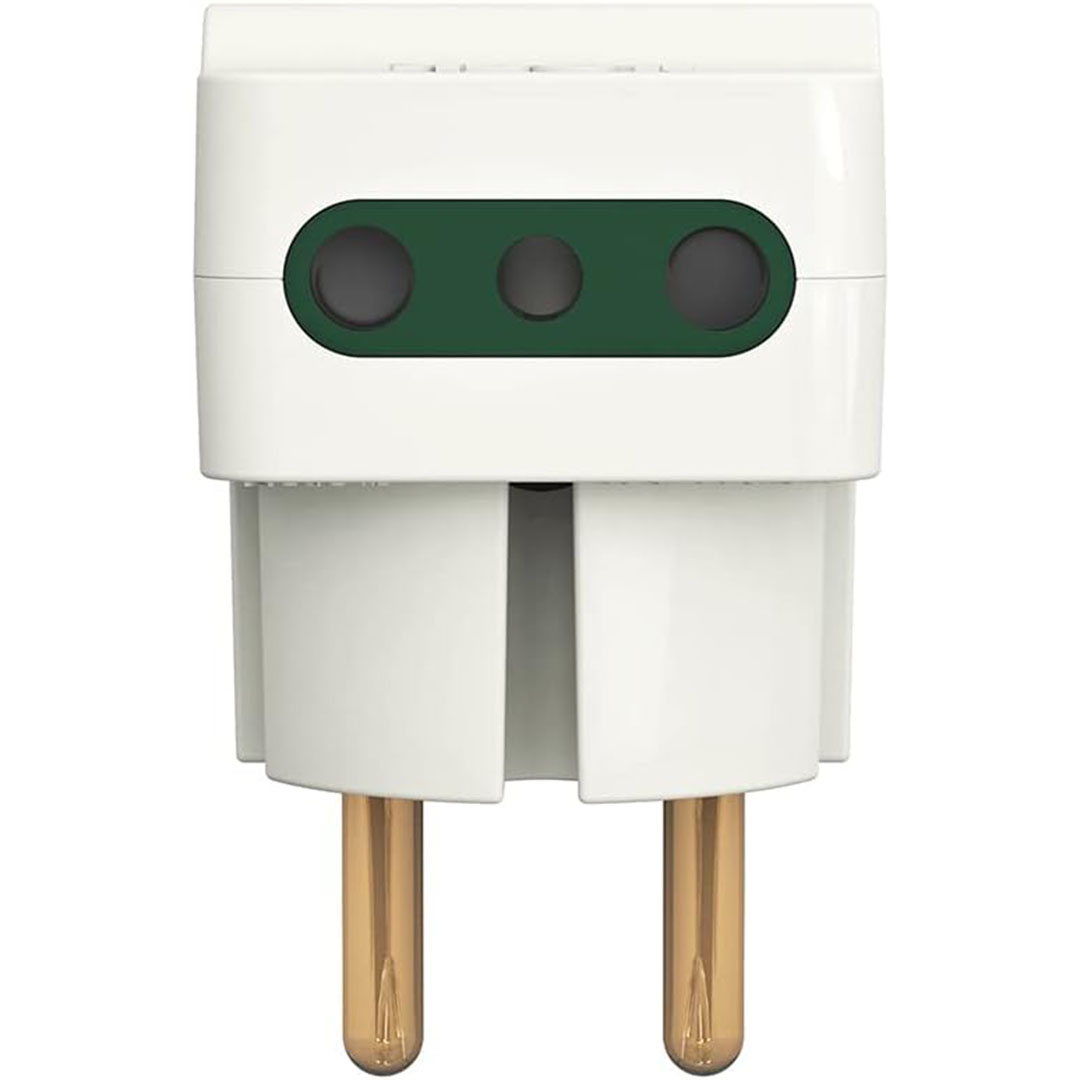 مجموعة مشترك حائط ثلاثي - 3 قطع - 3500 وات - أبيض