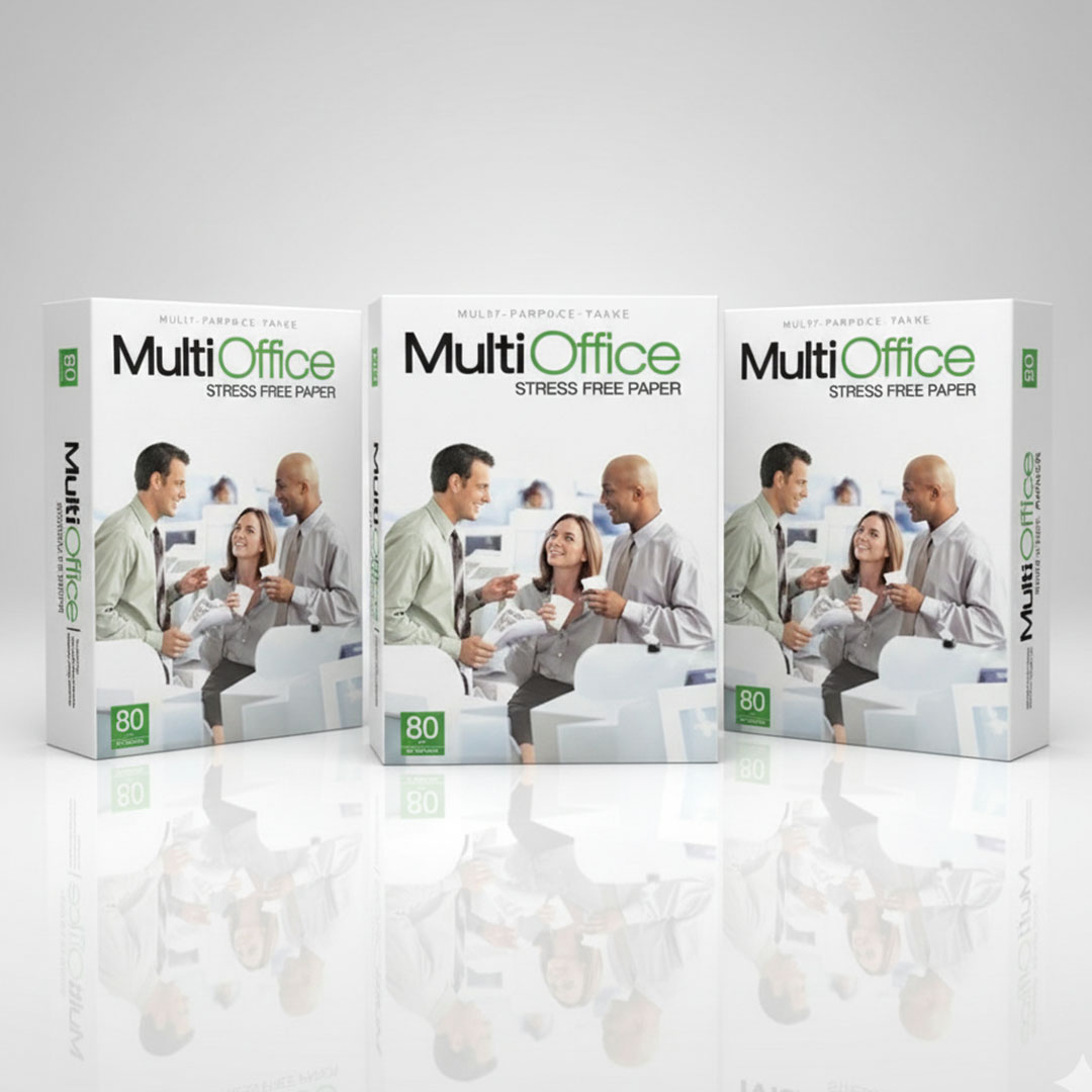 3× مالتي اوفيس ورق للطباعة A4 - 500 ورقة - أبيض