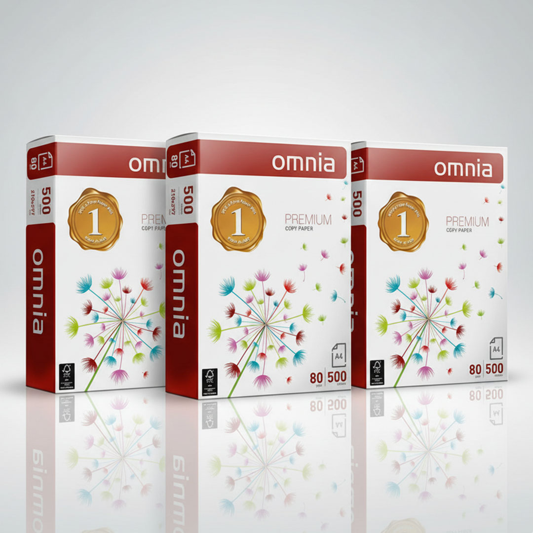 3× ورق طباعة أمنية - مقاس A4 - وزن 80 جرام - 500 ورقة