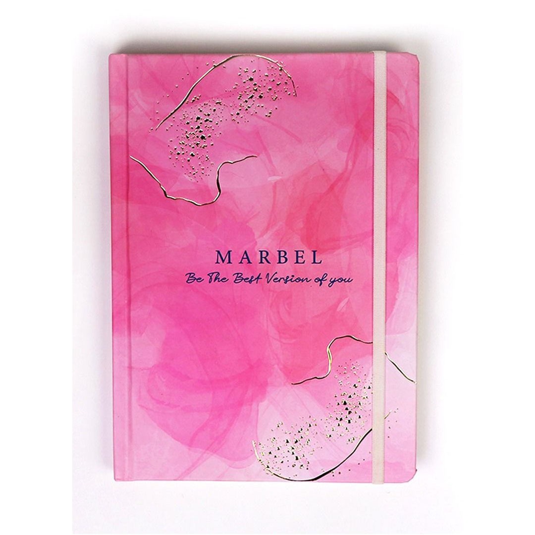 نوت بوك A5 ماربل 80 ورقة - بينك