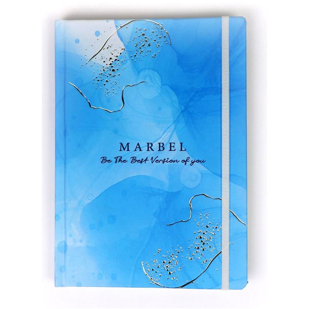 نوت بوك A5 ماربل 80 ورقة - أزرق سماوي