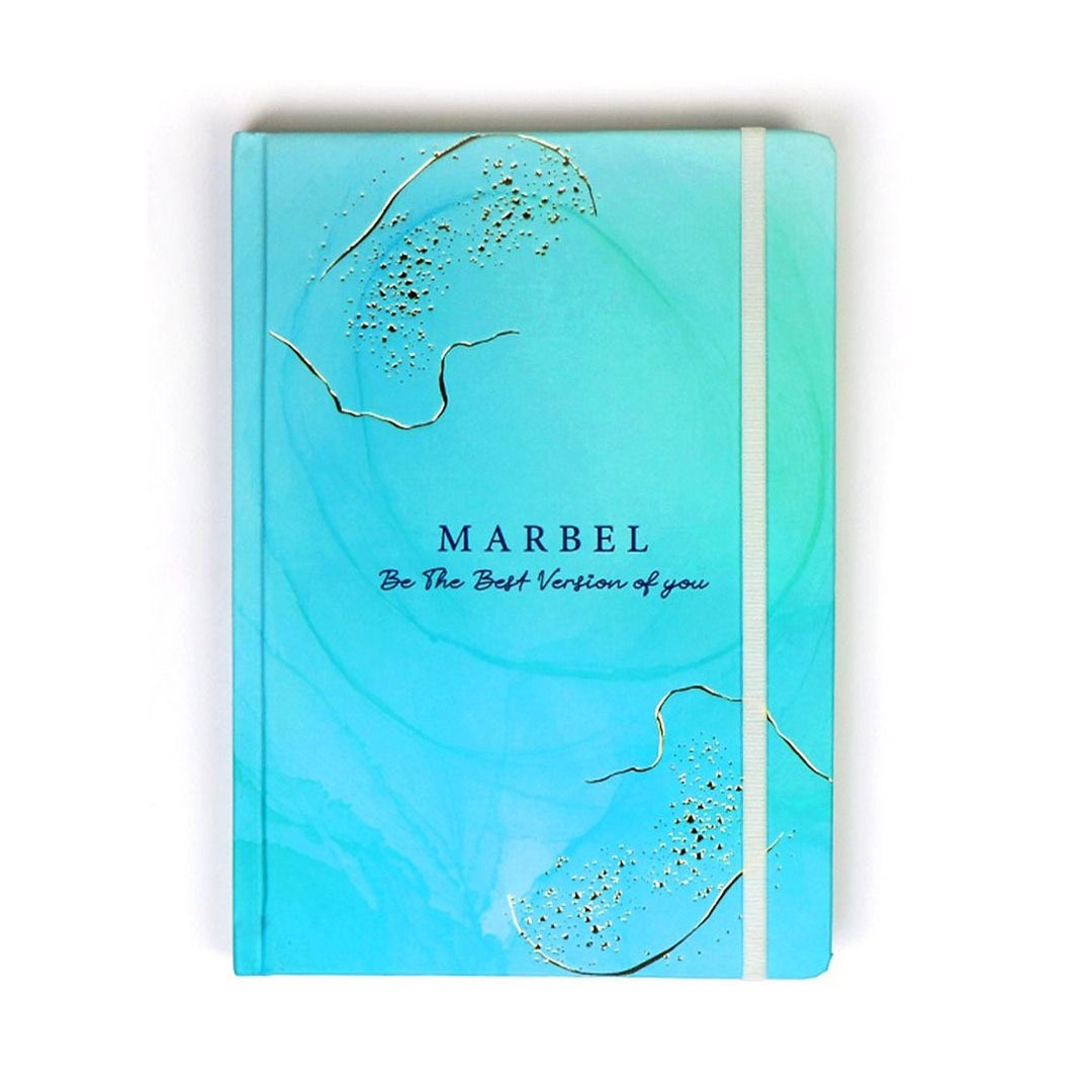 نوت بوك A5 ماربل 80 ورقة - أخضر مينت