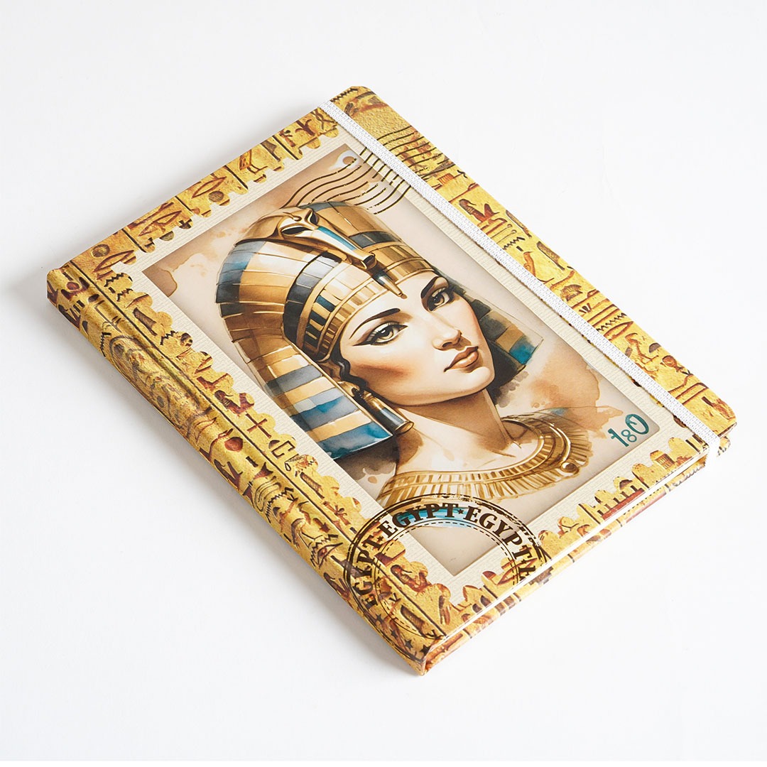 نوت بوك مطبوع شكل كليوباترا 80 ورقة - متعدد الالوان