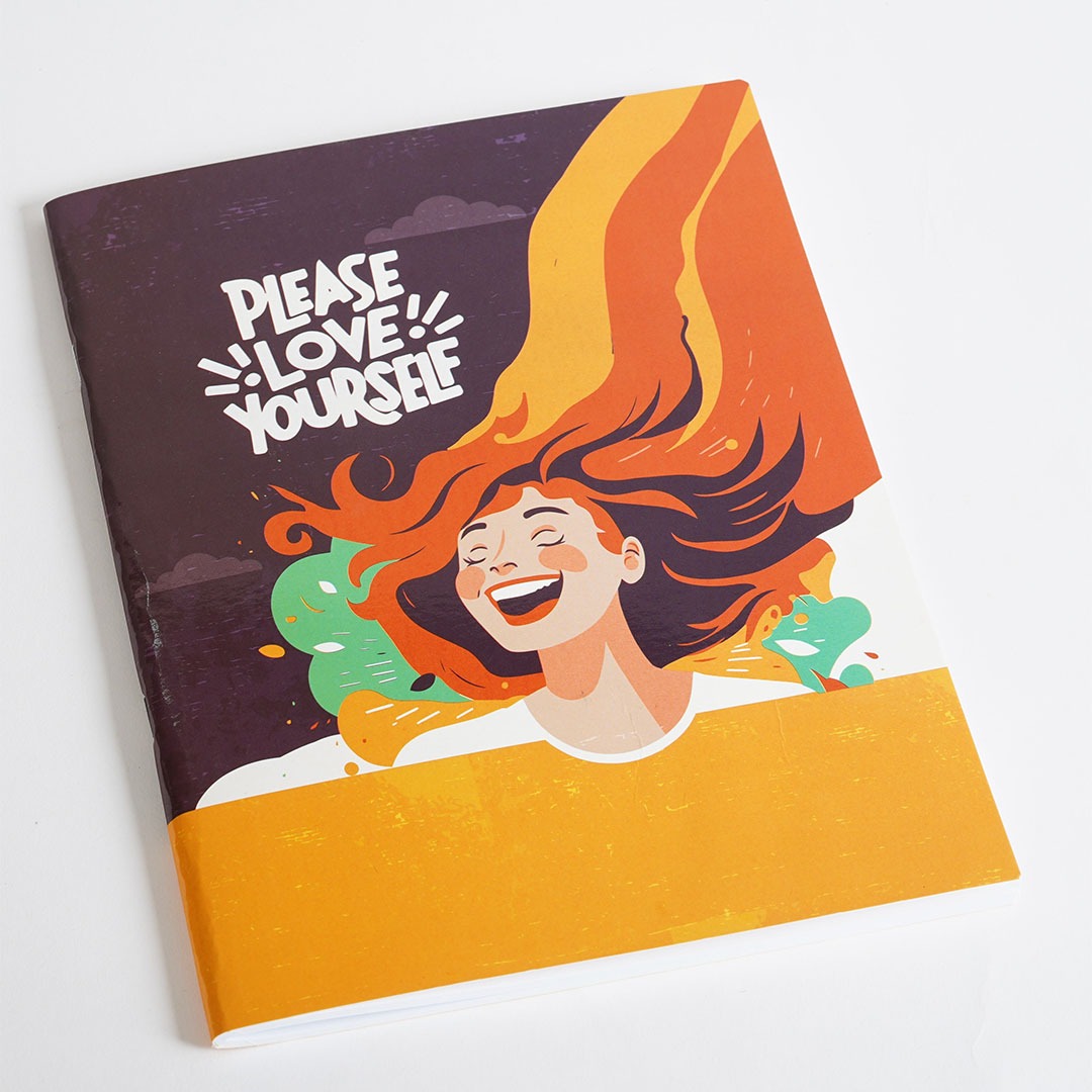 كشكول دبوس شكل بنت 60 ورقة - متعدد الالوان