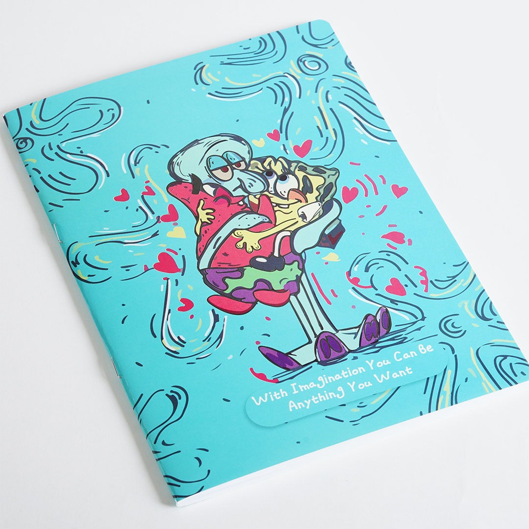 كشكول دبوس سبونج بوب 60 ورقة - متعدد الالوان